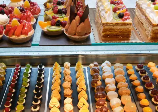 Les produits d'une boulangerie pâtisserie